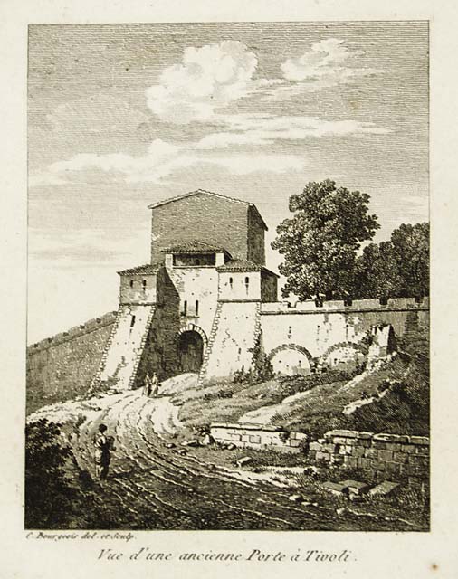 Vue d'une ancienne Porte à Tivoli