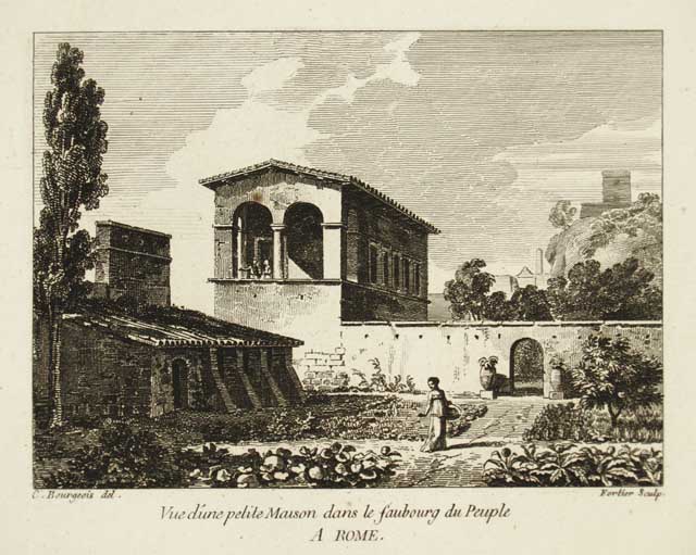 Vue d'une petite Maison dans le faubourg du Peuple a …
