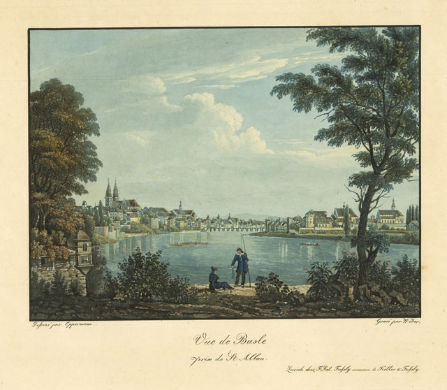 Vue de Basle / prise de St. Alban