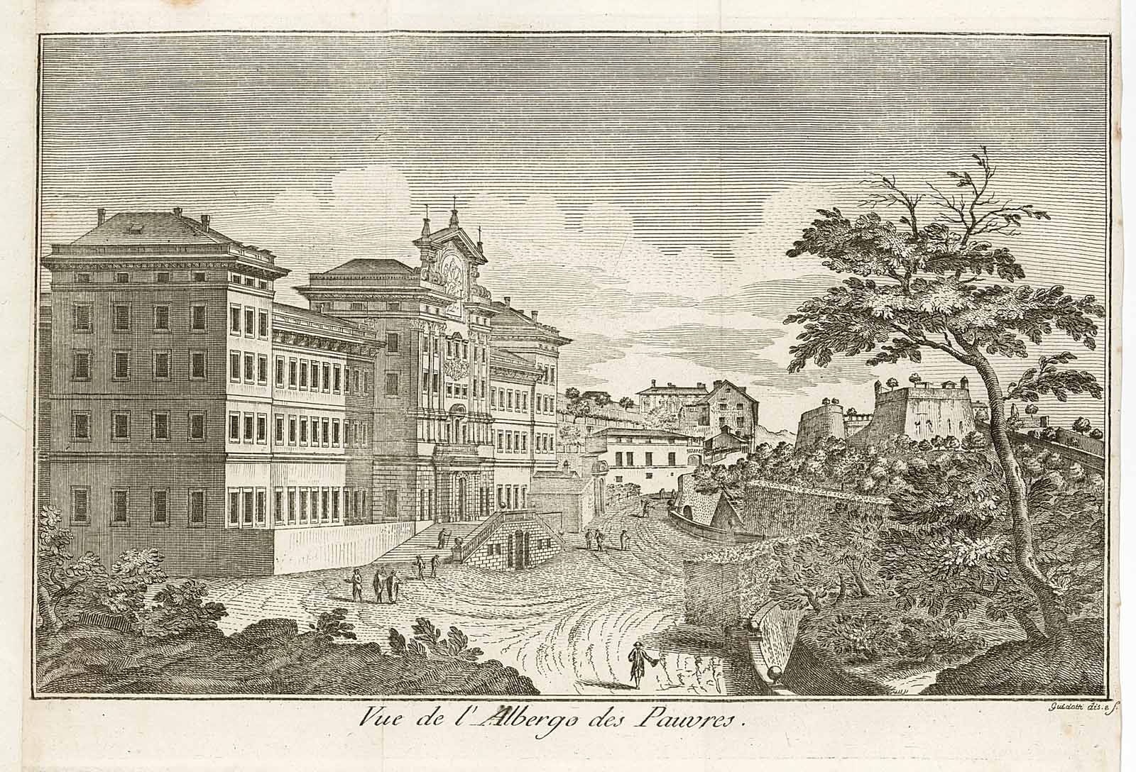 Vue de l'Albergo des Pauvres