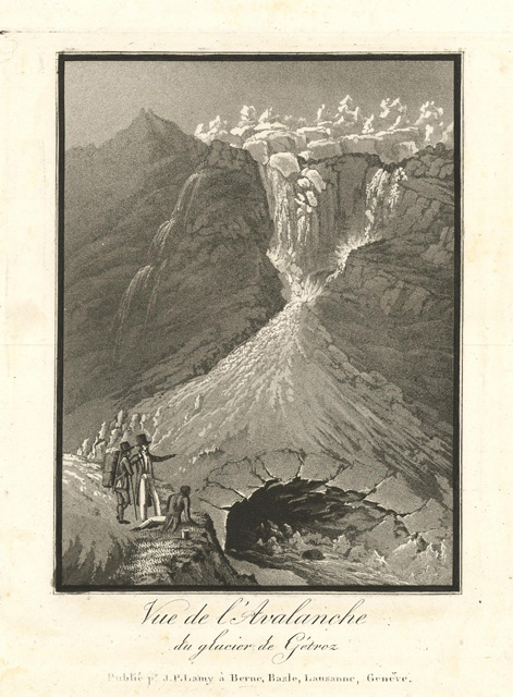 Vue de l'Avalanche du glacier de Gétroz