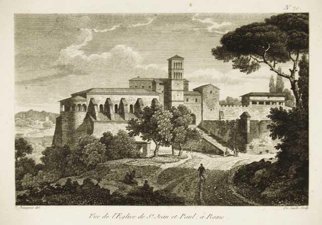 Vue de l'Eglise de St. Jean et Paul à Rome
