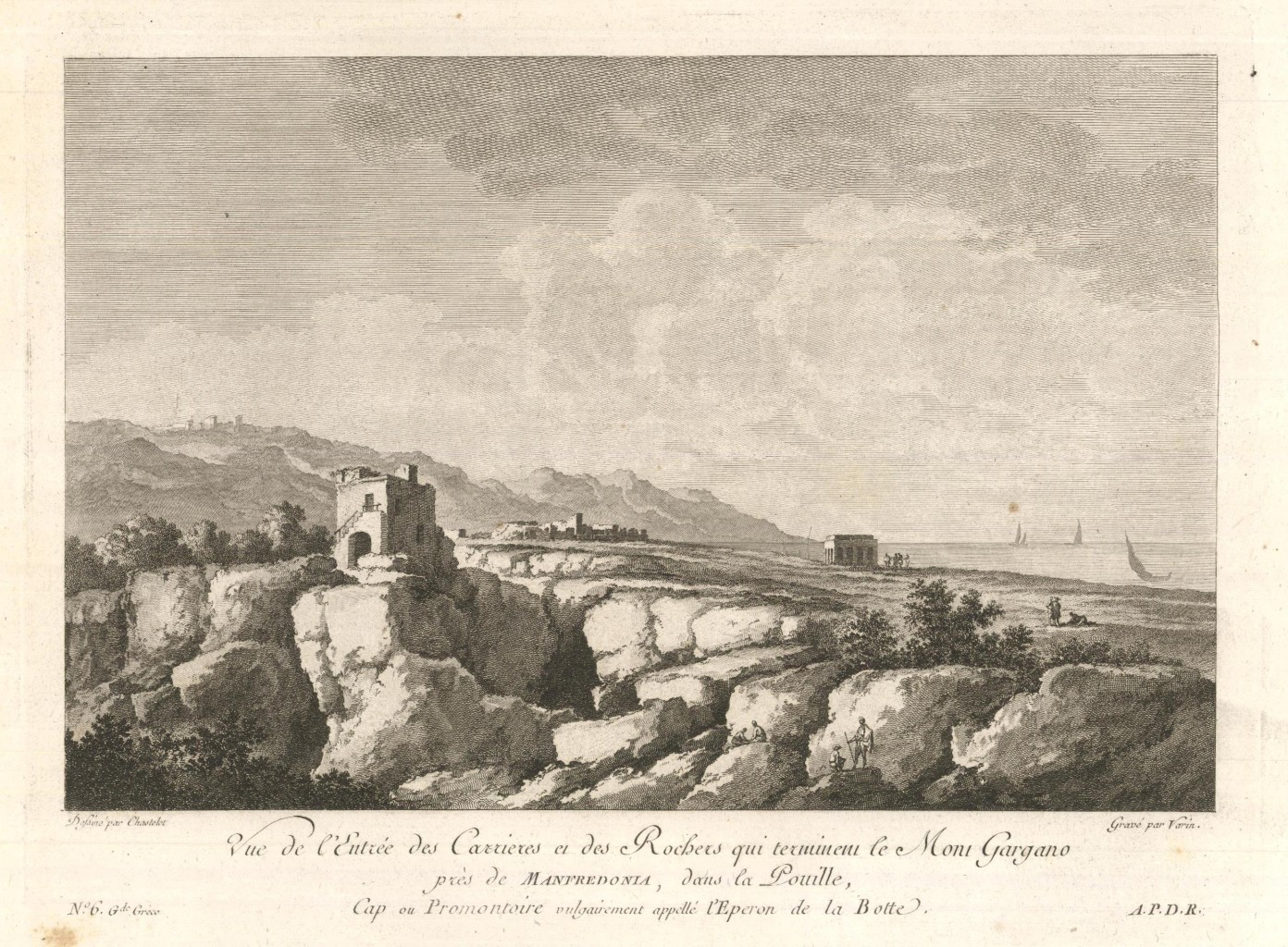 Vue de l'Entrée des Carrieres et des Roches qui terminent …
