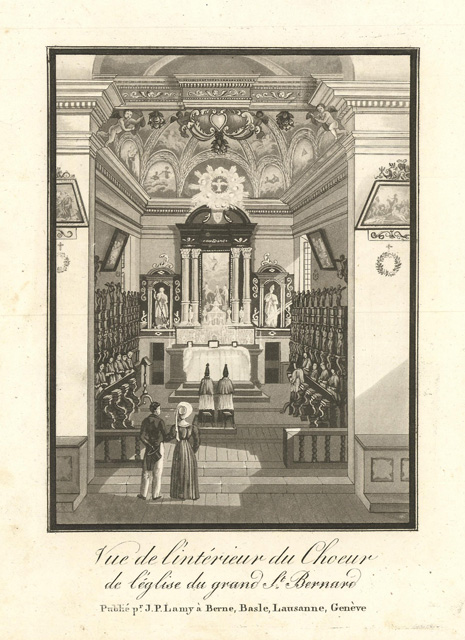 Vue de l'intérieur du Choeur de l'église du grand St. …