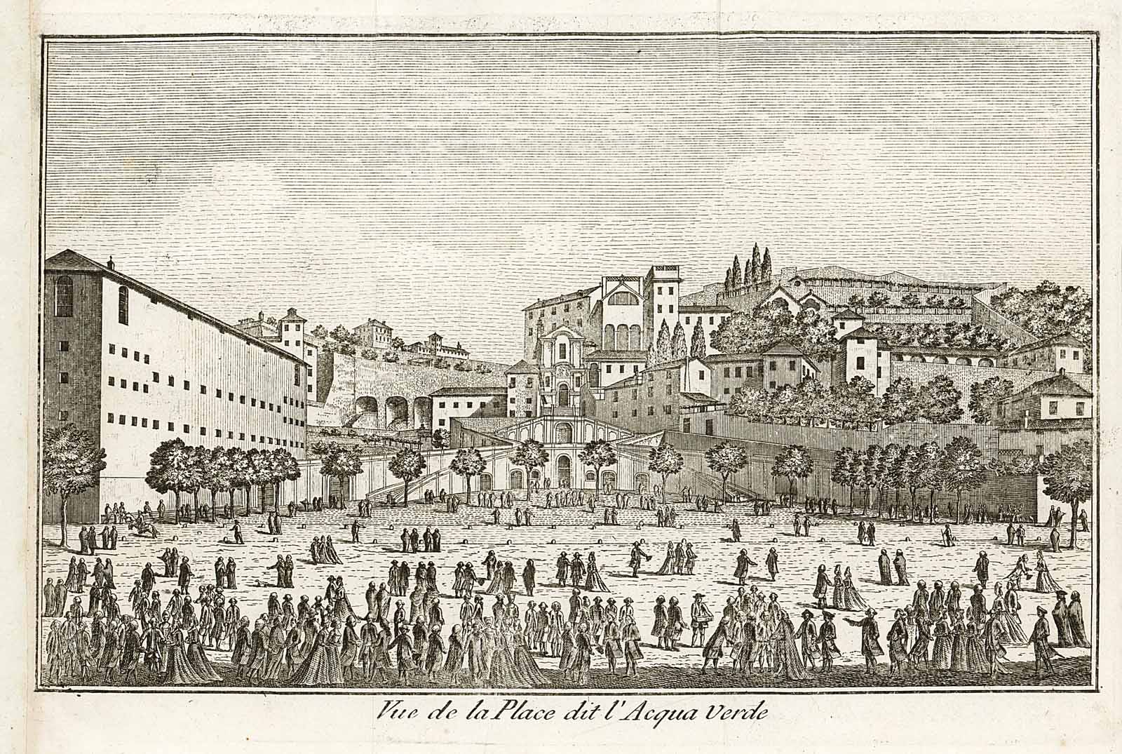 Vue de la Place dit l'Acqua Verde