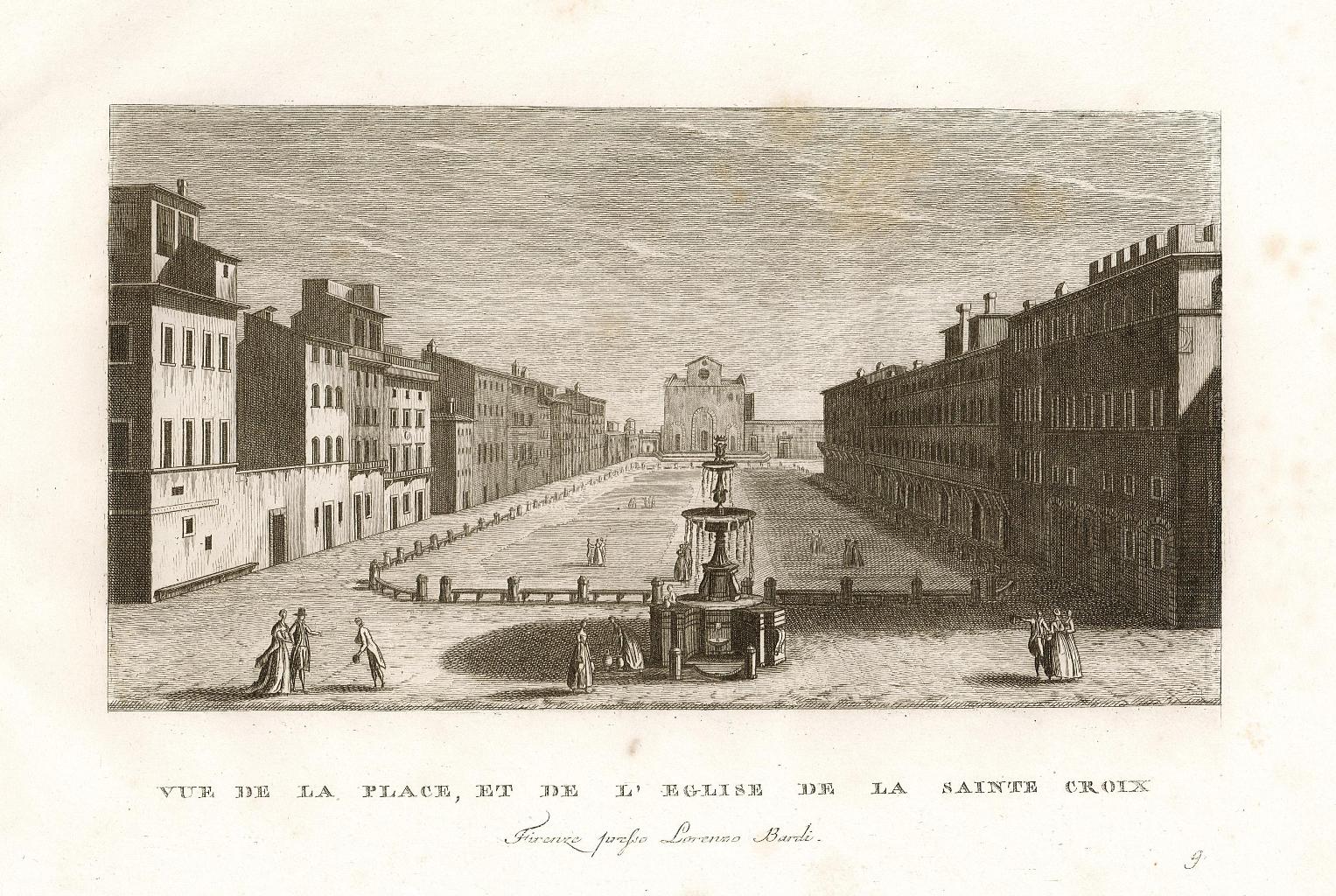 Vue de la Place, et de l'Eglise de la Sainte …