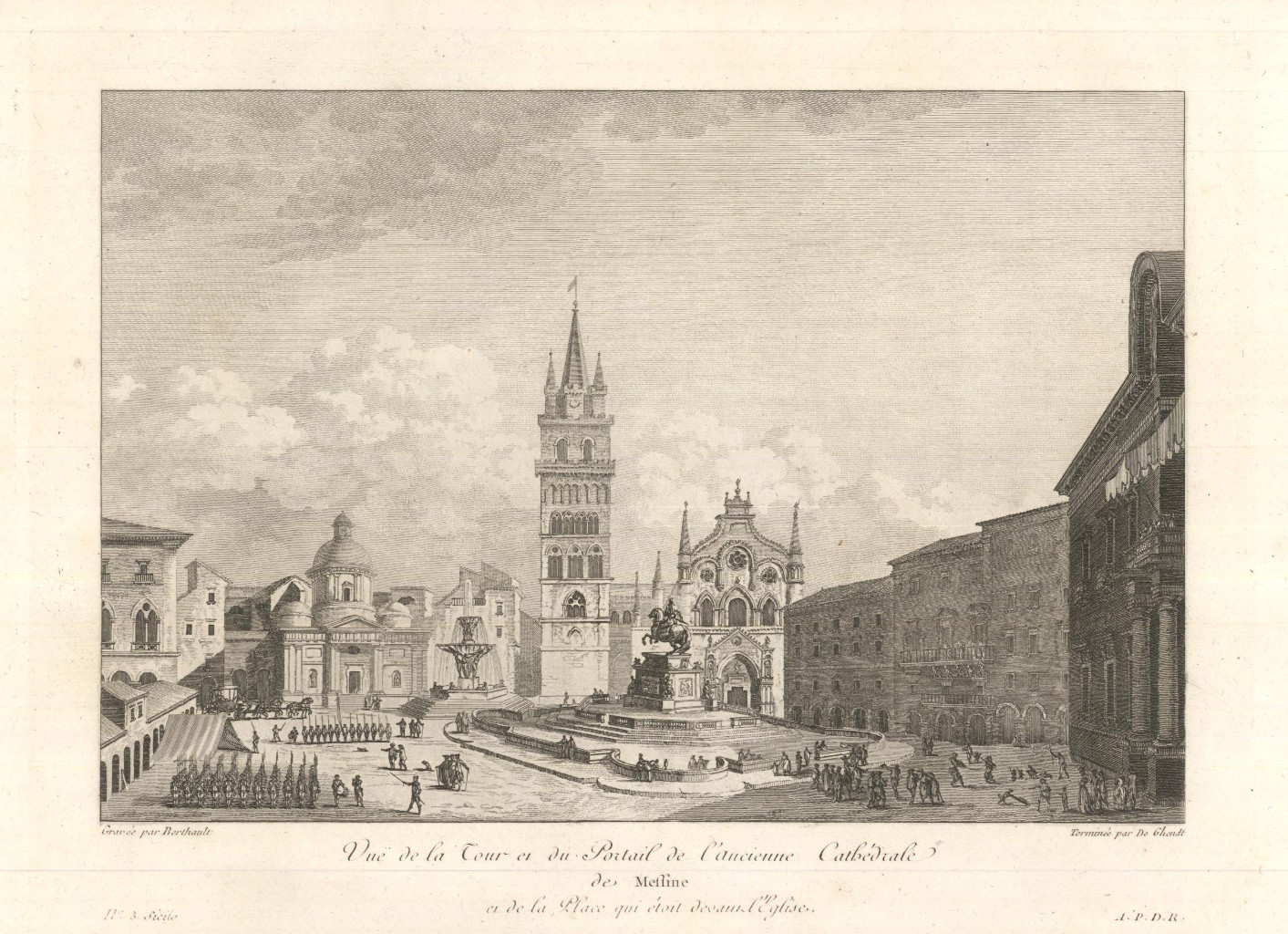 Vue de la Tour et du Portai! de l'ancienne Cathedrale …