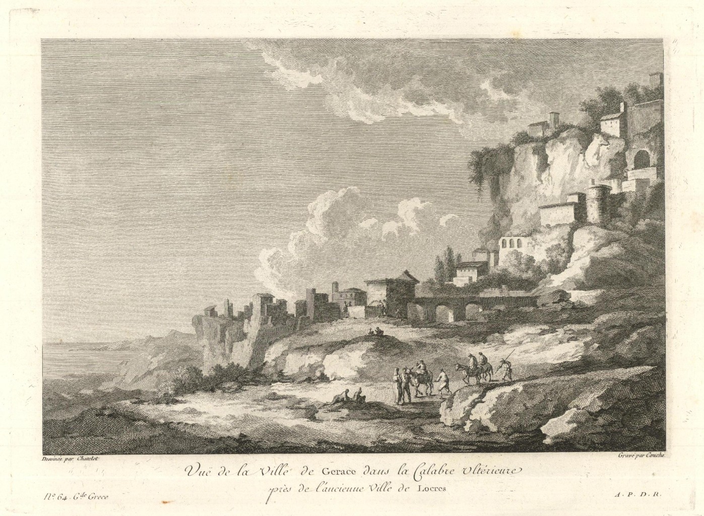 Vue de la Ville de Gerace dans la Calabre Ultérieure …