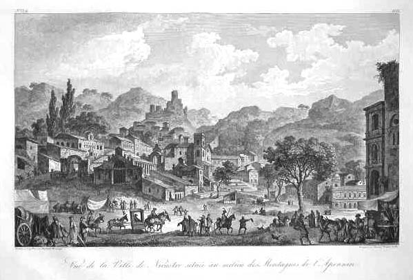 Vue de la Ville de Nicastro située au milieu des …