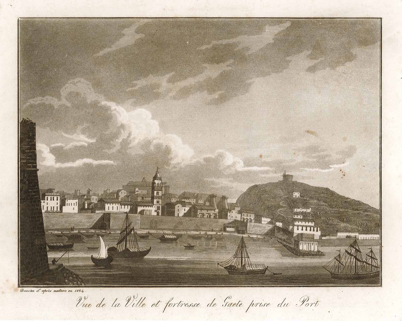 Vue de la Ville et fortresse de Gaete prise du …