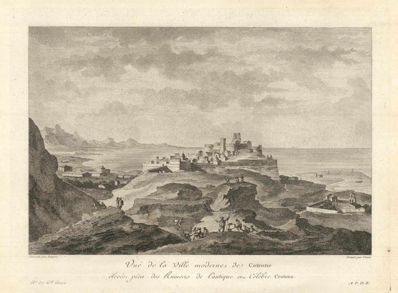 Vue de la Ville moderne de Crotone élevée près des …