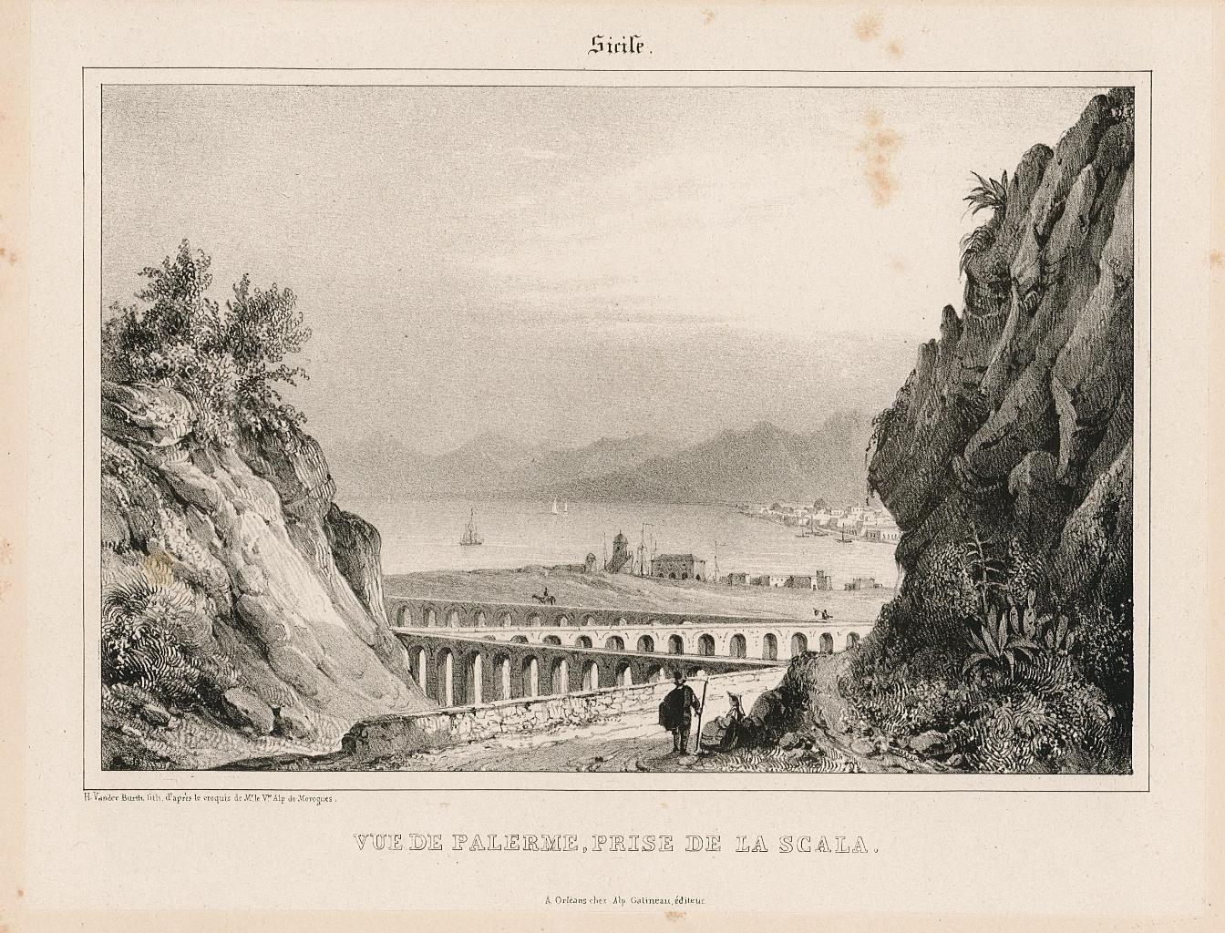 Vue de Palerme, prise de la Scala