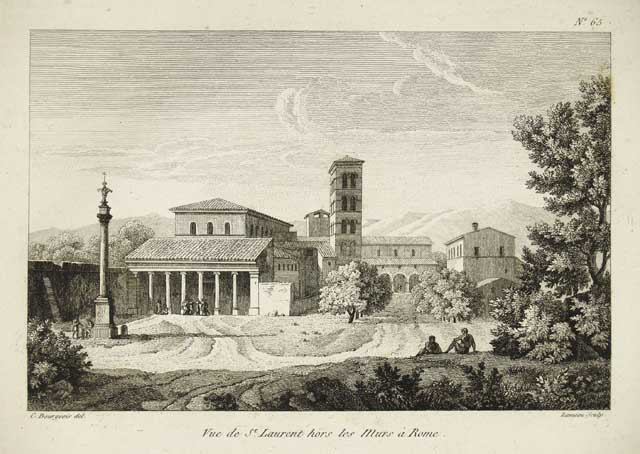 Vue de St. Laurent hors les Murs à Rome