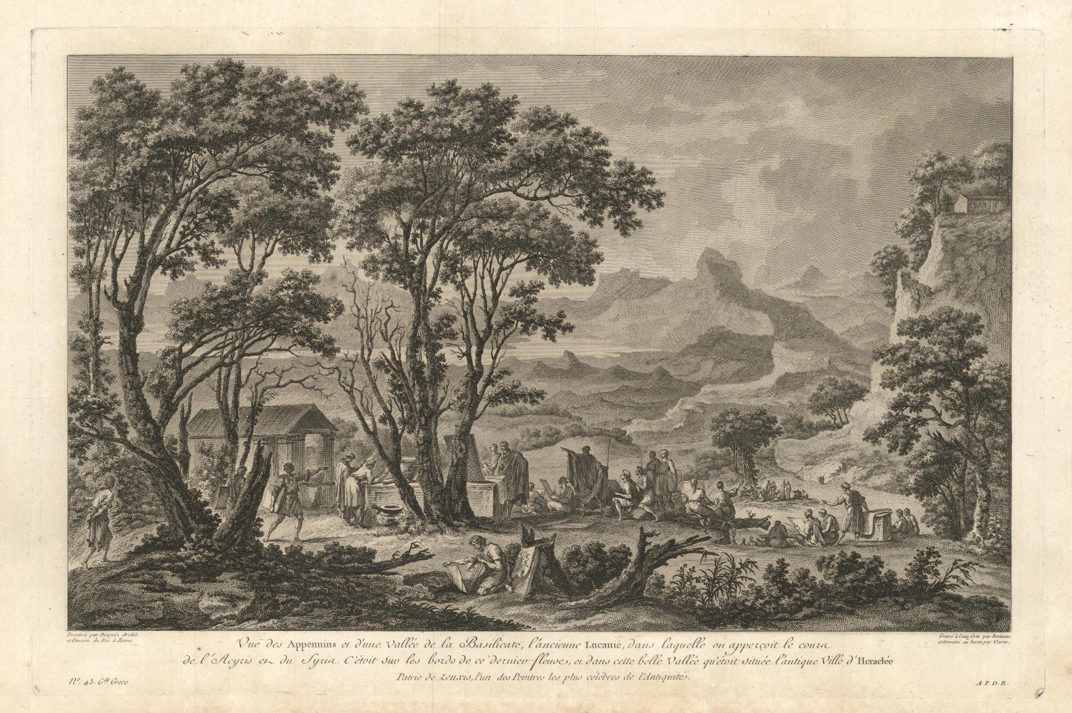 Vue des Appennis et d'une Vallèe de la Basilicate, l'ancienne …