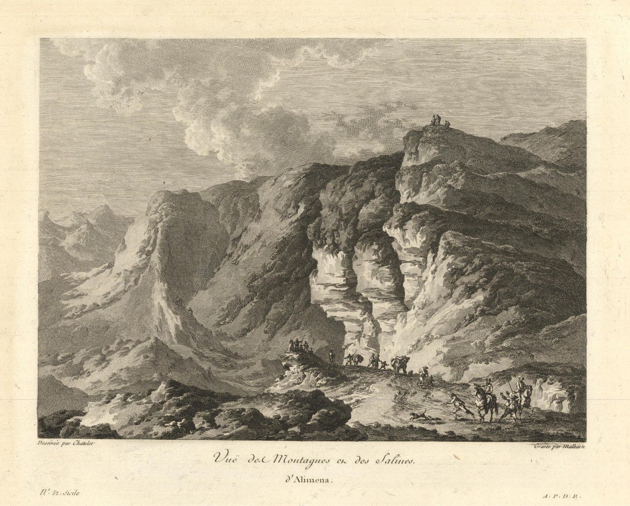 Vue des Montagnes et des Salines d'Alimena