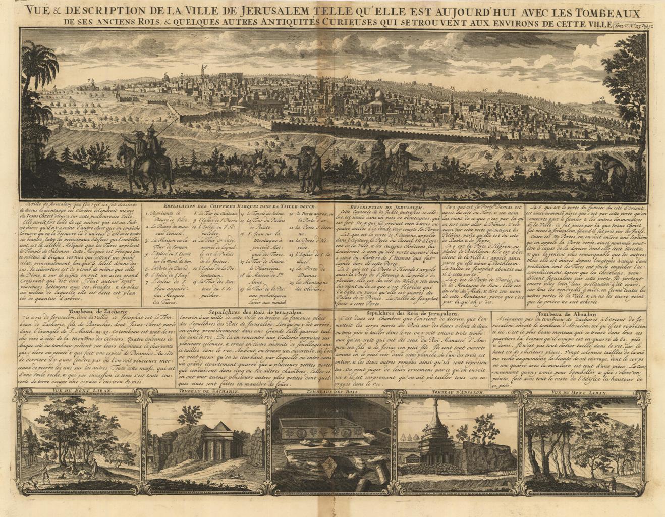 Vue & Description de la Ville de Jerusalem Telle qu' …