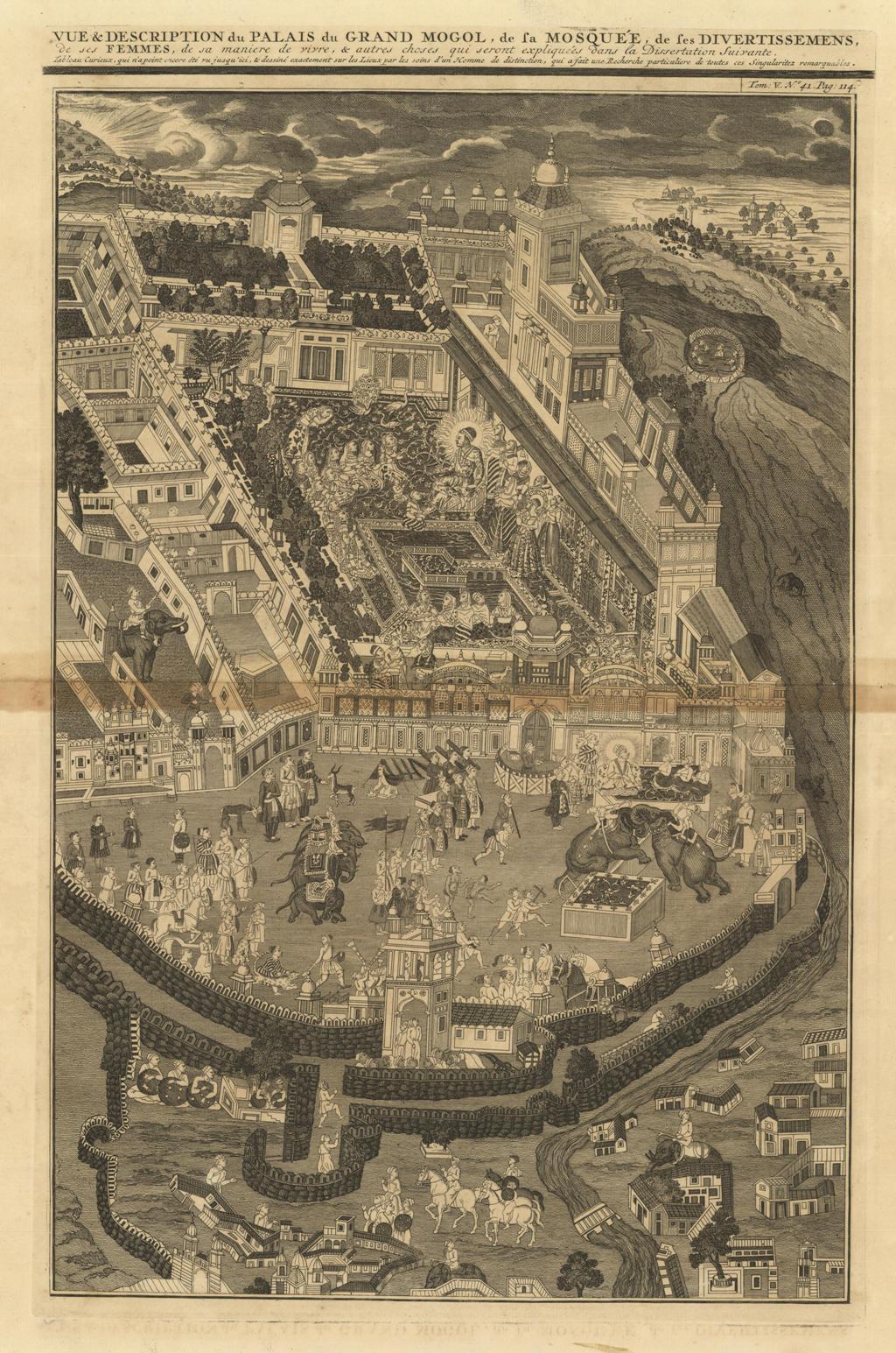 Vue & description du Palais du Grand Mogol, de sa …