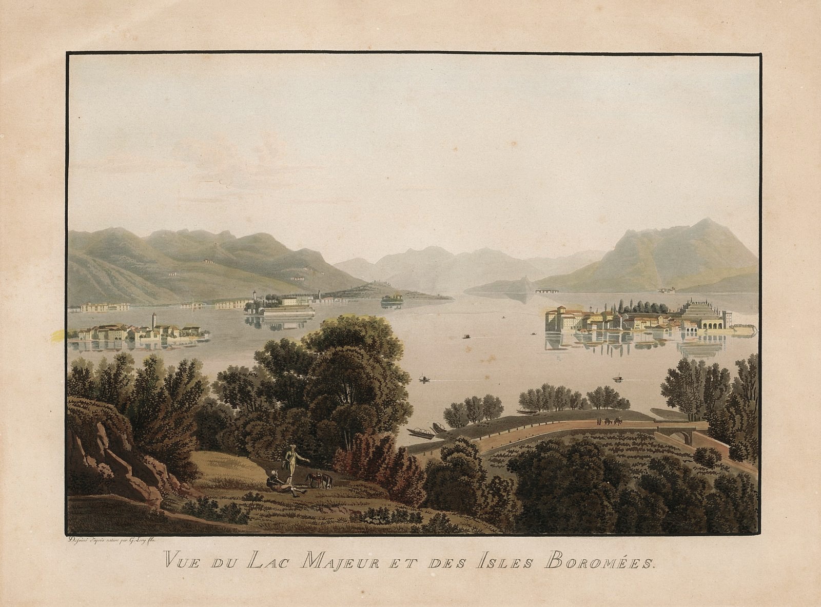 Vue du Lac Majeur et des Isles Boromées