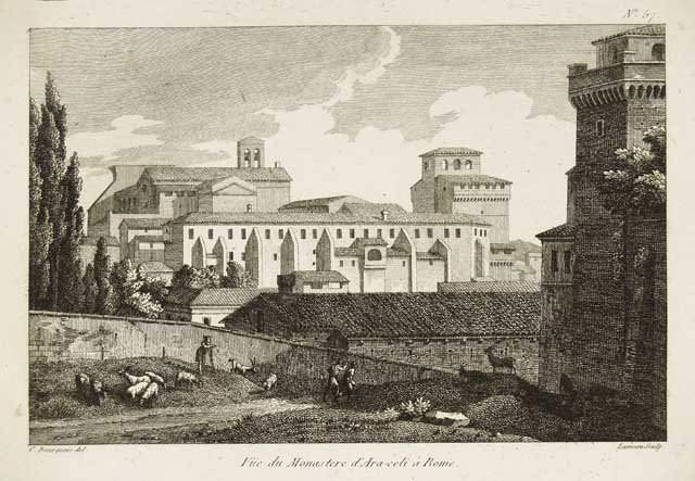 Vue du monastere d'Ara-celi a Rome