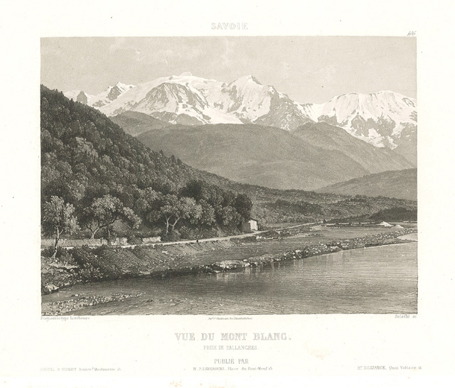 Vue du Mont Blanc - prise de Sallanches