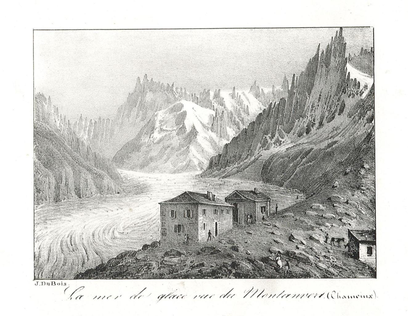 Vue du Mont-Blanc et de la vallèe de Sallenche