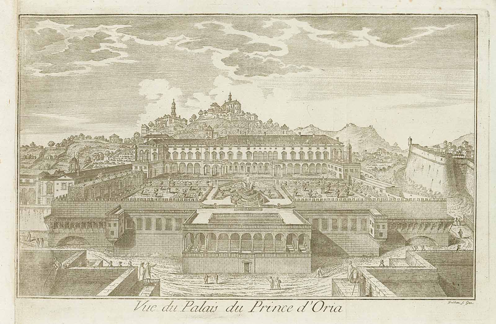 Vue du Palais du Prince d'Oria