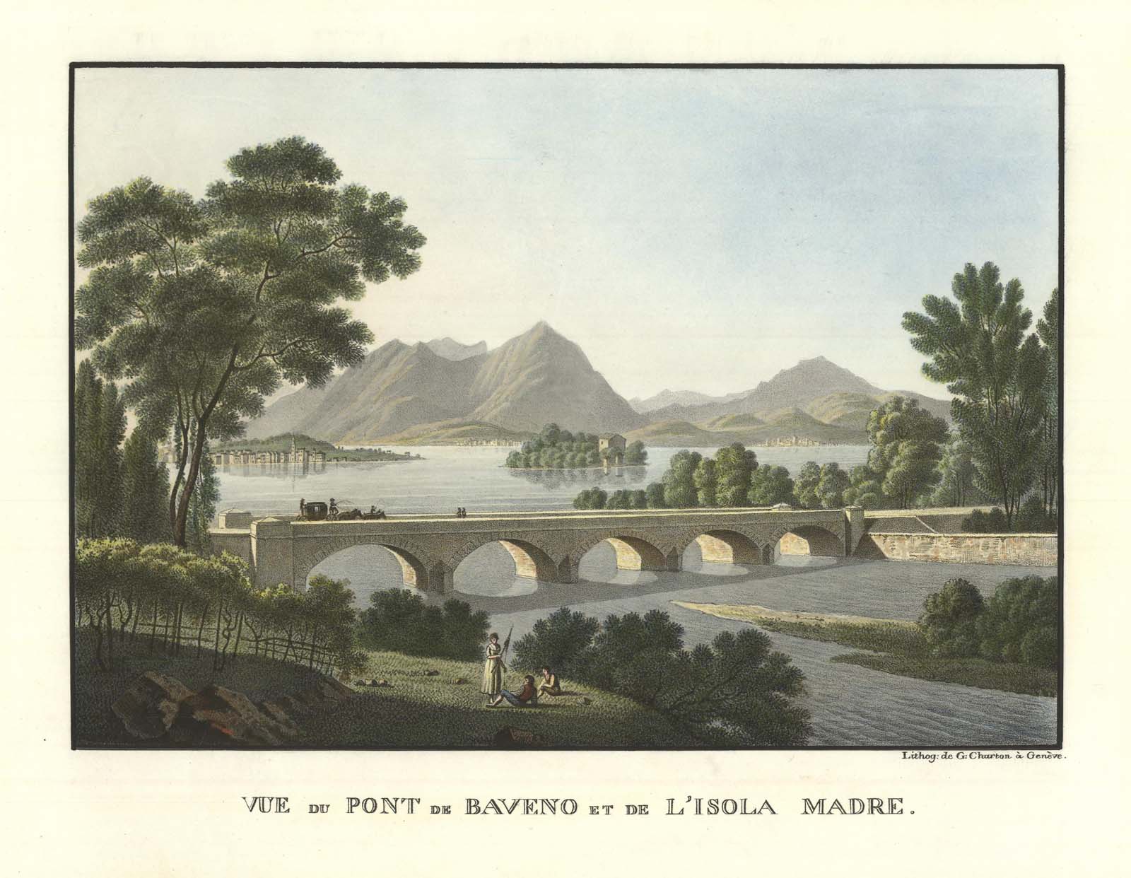 Vue du Pont de Baveno et de l'Isola Madre