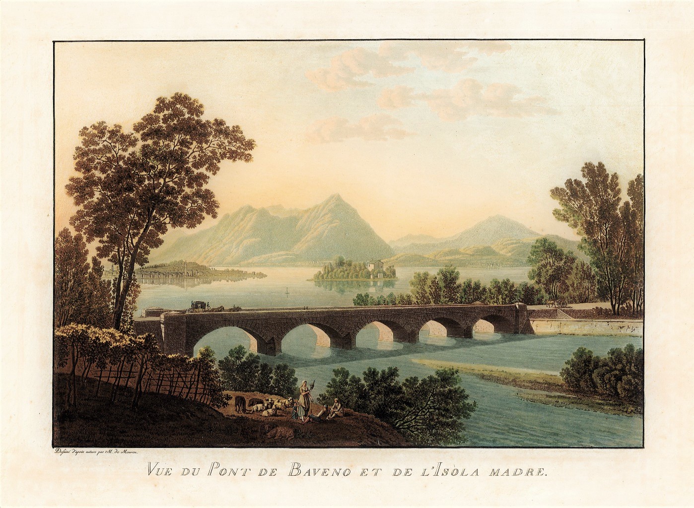 Vue du Pont de Baveno et de l'Isola Madre