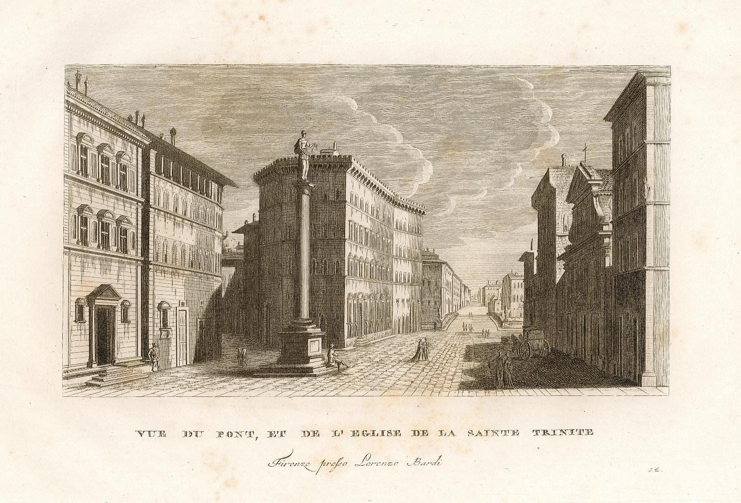 Vue du Pont, et de l'Eglise de la Sainte Trinite