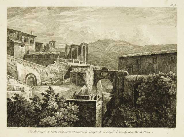 Vue du temple de Vesta vulgairement nomme le Temple de …