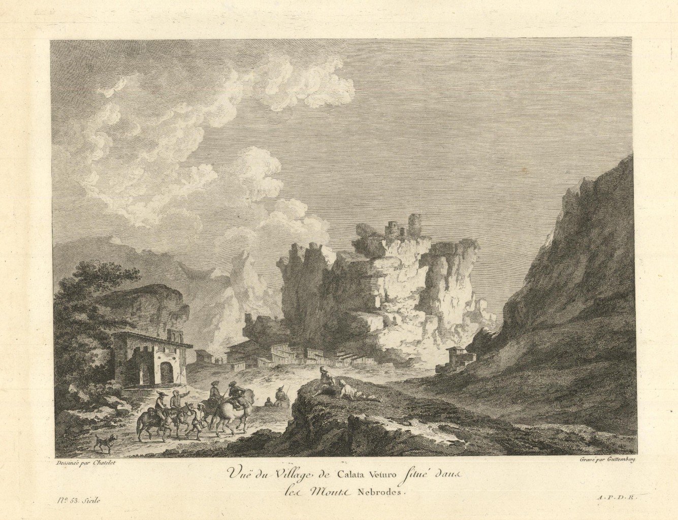 Vue du Village de Calata Veturo situé dans les Monts …