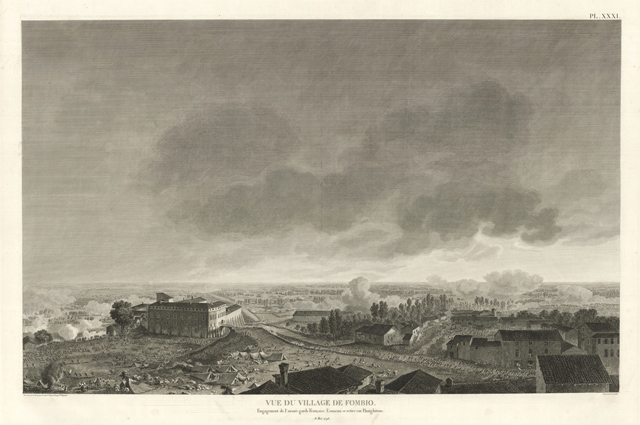 Vue du Village de Fombio / Engagement de l'avant-garde Française.