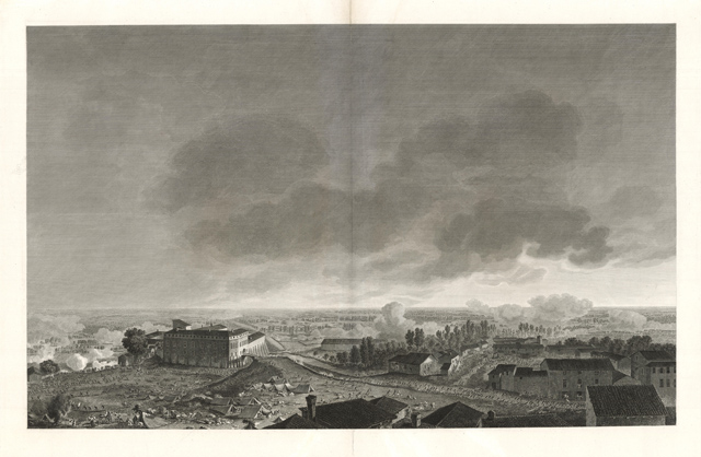 Vue du Village de Fombio / Engagement de l'avant-garde Française. …