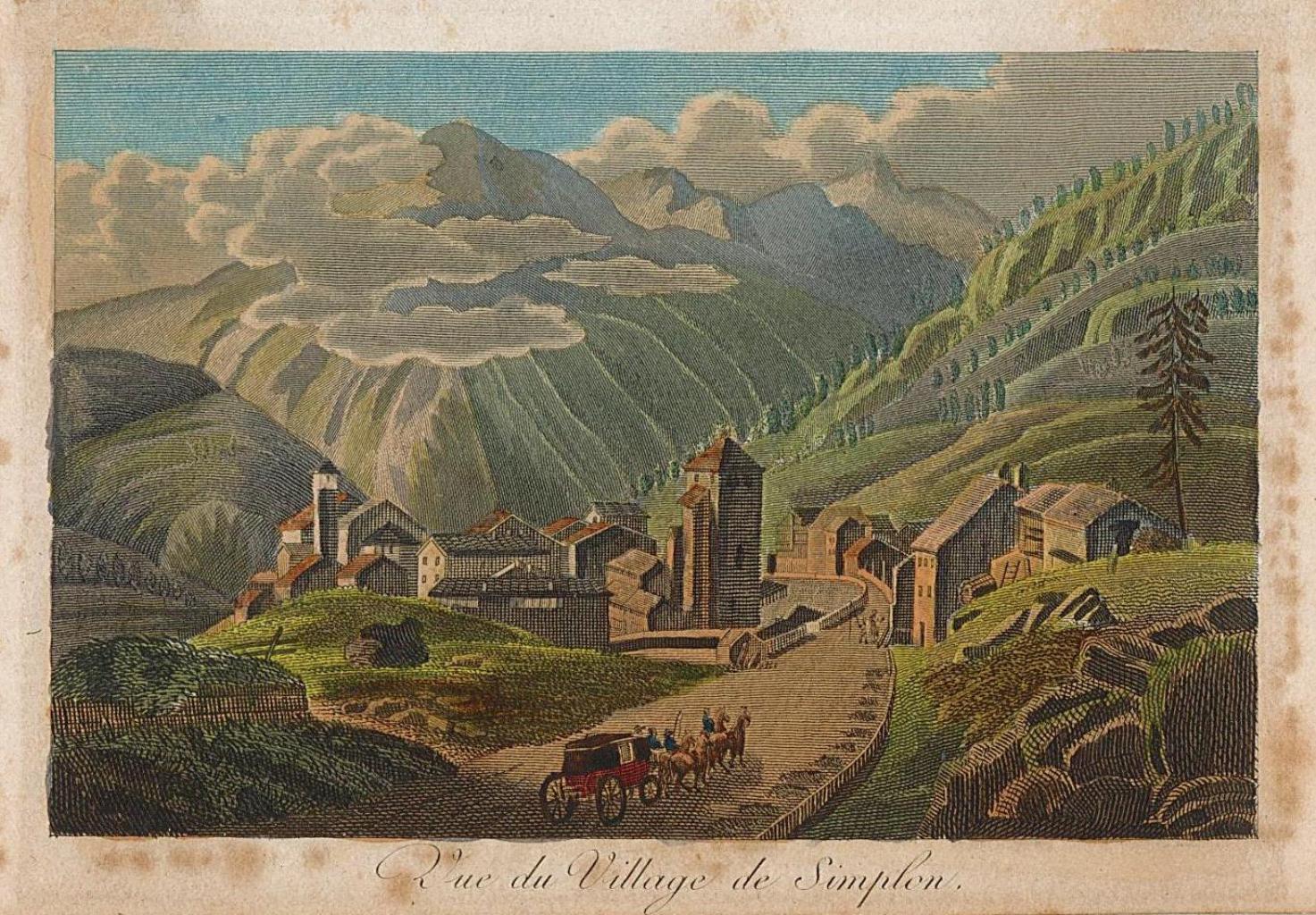 Vue du Village de Simplon