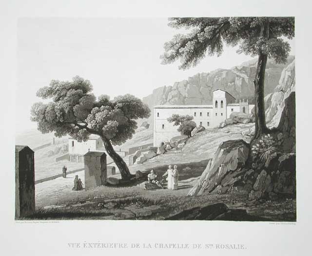 Vue extérieure de la chapelle de Sainte-Rosalie