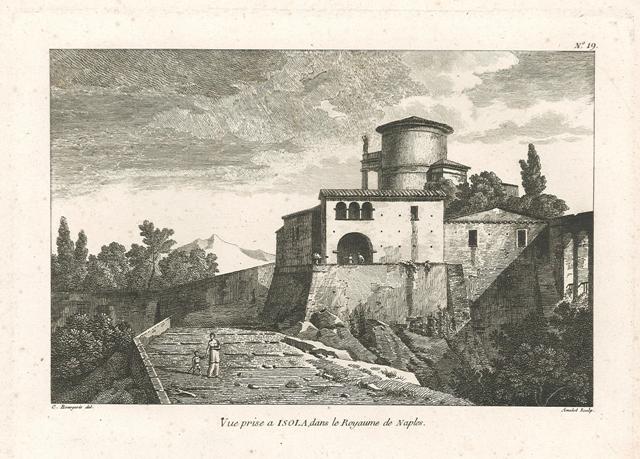Vue prise a Isola, dans le Royaume de Naples