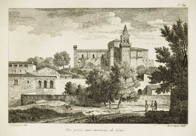Vue prise aux environs de Genes