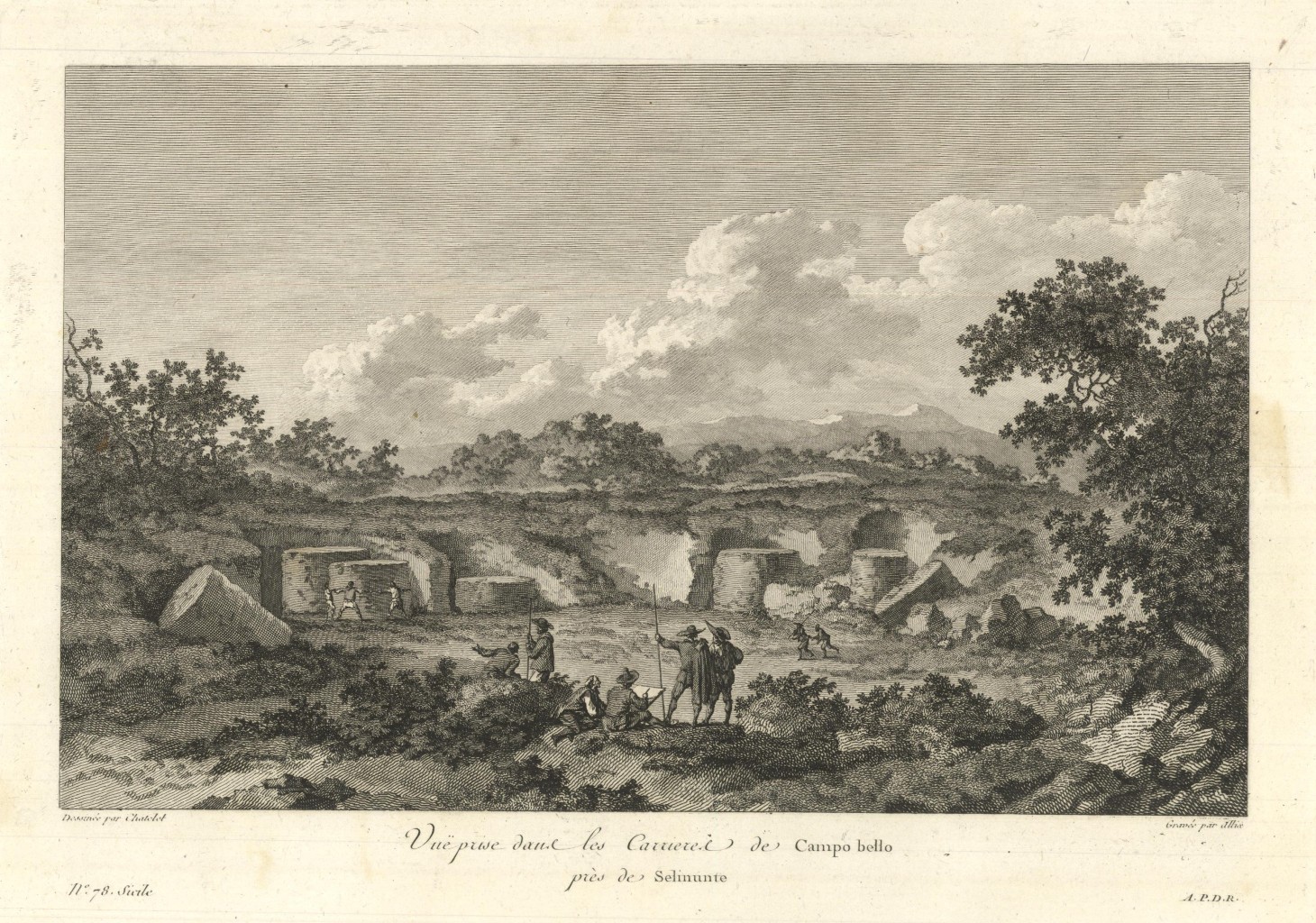 Vue prise dans les Carrieres de Campo bello près de …