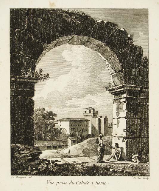 Vue prise du Colisèe a Rome