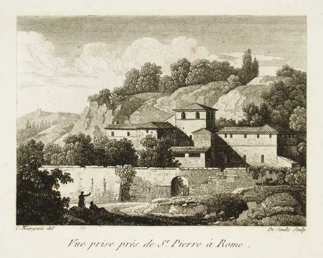 Vue prise près de St. Pierre à Rome