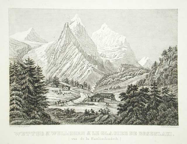Wetter & Wellhorn & le Glacier de Rosenlaui. / .