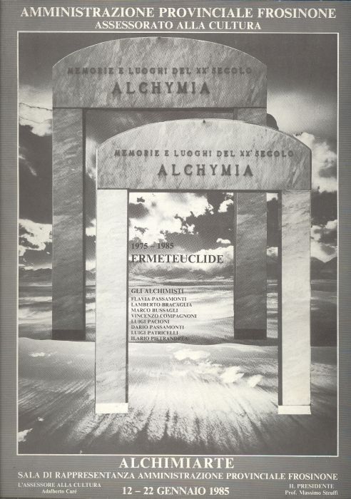 1975-1985 Ermeteuclide. Decennale dei pittori alchimisti