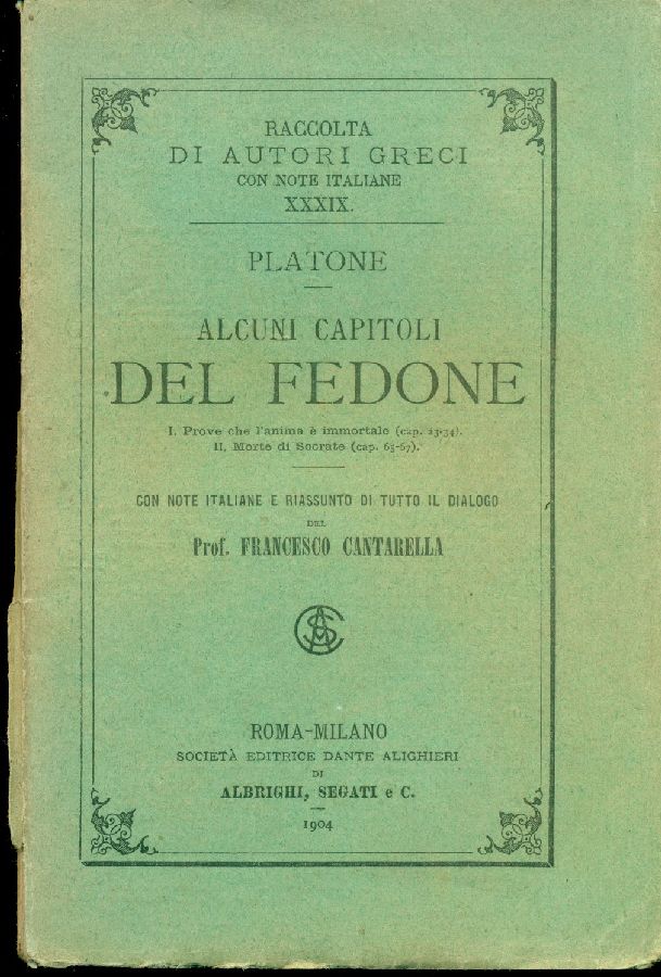 Alcuni capitoli del Fedone