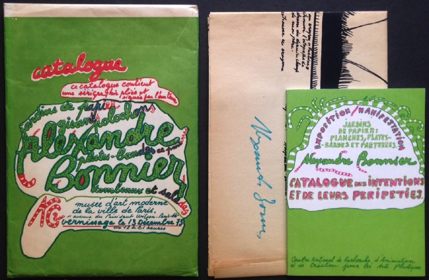 Alexandre Bonnier. Jardins de papier: gisants polochons plates-bandes et parterres …