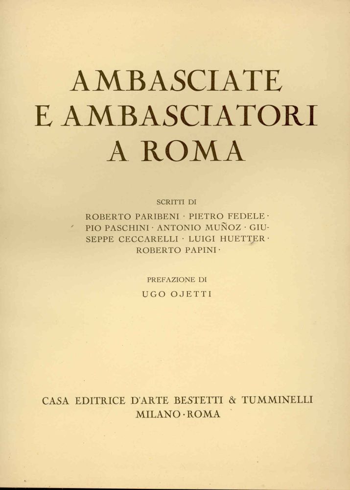 Ambasciate e ambasciatori a Roma