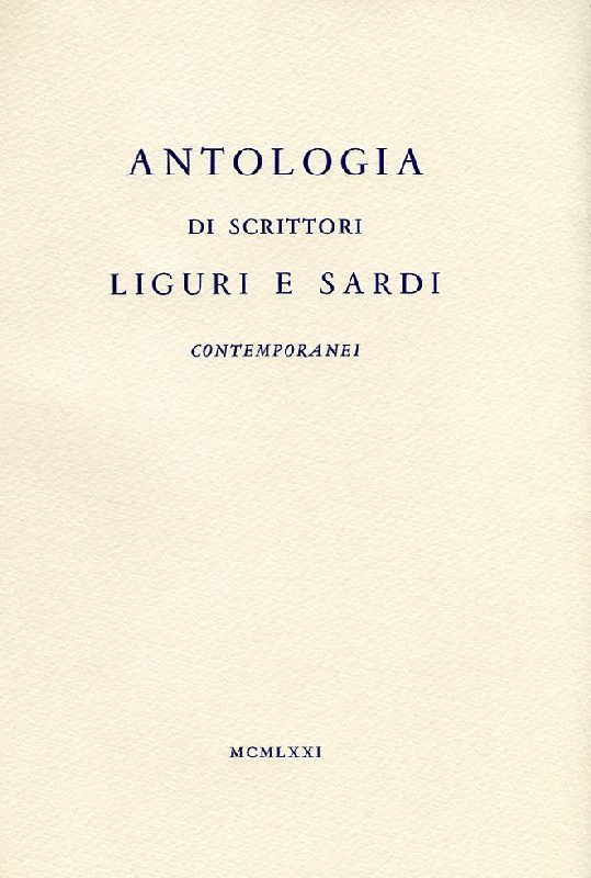Antologia di scrittori liguri e sardi contemporanei