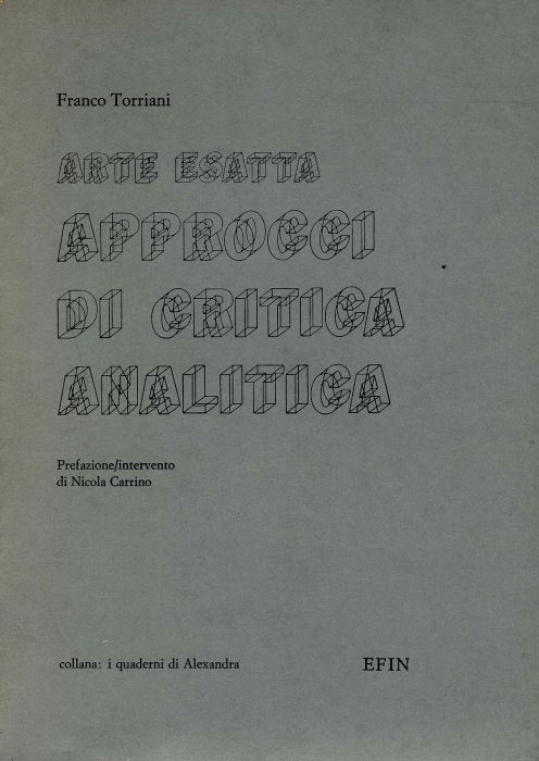 Arte esatta. Approcci di critica analitica