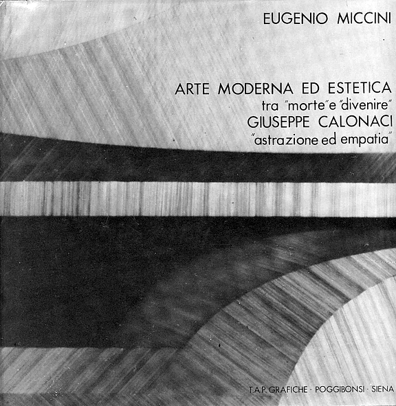 Arte moderna ed estetica tra ''morte'' e ''divenire''. Giuseppe Calonaci …