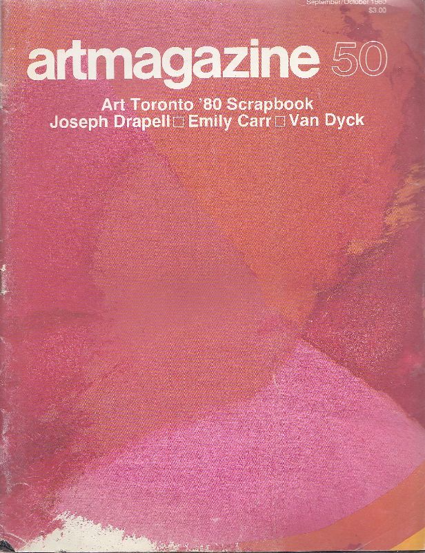 Artmagazine. Volume 12, No. 50. September/October 1980