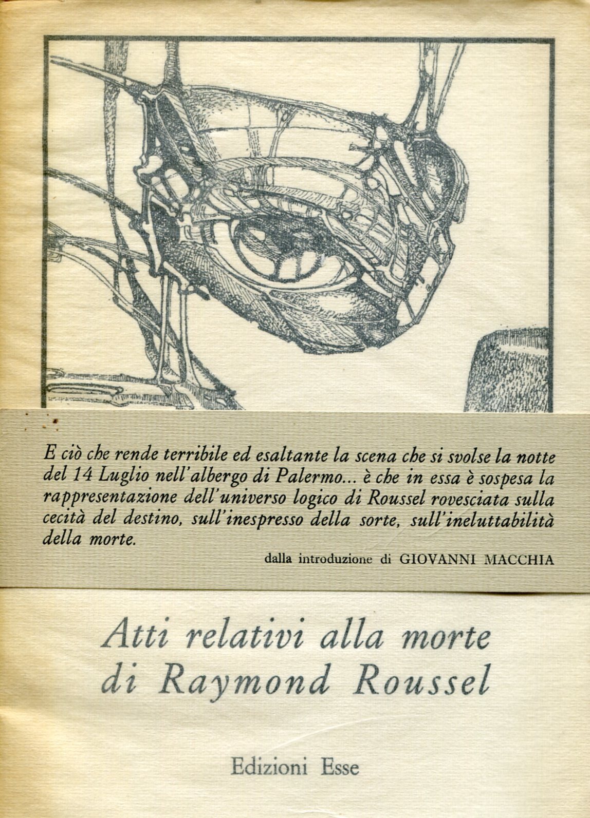 Atti relativi alla morte di Raymond Roussel